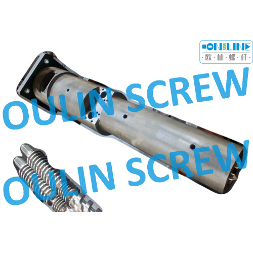 Kraussmaffei Kmd2-40kk Twin Conical Screw and Barrel for PVC Pipe, Sheet, Profiles, Granulation