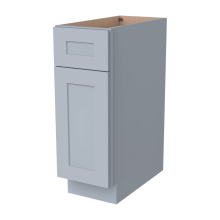 RTA Shaker Gray Base Cabinet , Shaker Kitchen Cabinets With Drawers