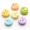 Cartoon Gelukkig Gezicht Cake Plaksteen Hars Kraal Kawaii Gebak Kunstmatige Voedsel Cabochon Diy Sieraden Craft Slime Filler Accessoires