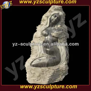black marble lady shape water fountain for sale