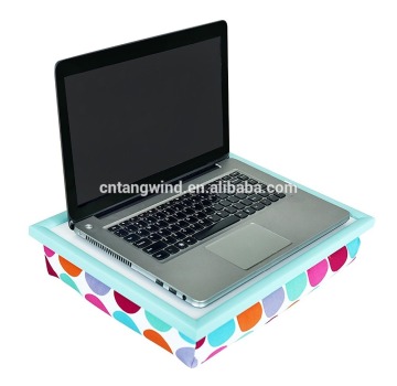 Hot sell bean bag wooden lap top tray ,bed tray with Cushion