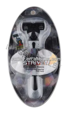 5 blade razor / removable shaving blade razor / man razor blade