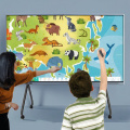Tableau blanc numérique de 98 pouces pour l'enseignement en ligne