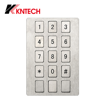 15 Keypad with Flat Stainless Steel Material (K10) Kntech