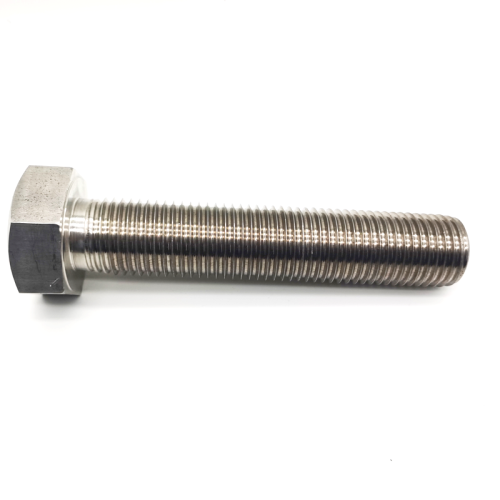 Fastener DIN933 SS304 / 316 สายฟ้า Hex แบบเกลียวเต็ม