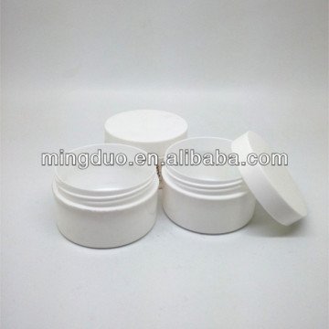 50g jars for cosmetic cream white cap refillable bottle White Small Empty Bottle
