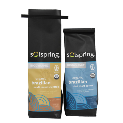 Coffee Bean Packaging Design Bags with Degassing Valve