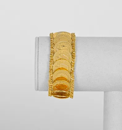 Elegance Copper Golden Plated Bracelet for Parties, Festivals, and Weddings in Dubai