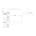 Casement Window Single point lock handle