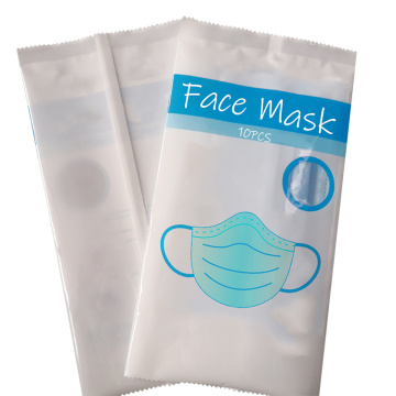 Sponge Mask Plastic PP Zipper Sac