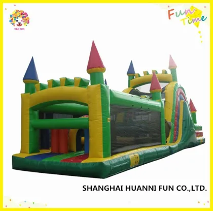 Super Inflatable Slide Obstacle Course CN 71 For Playland