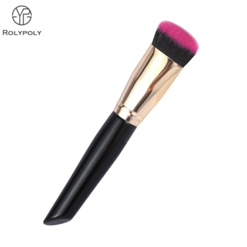 Brosse de maquillage unique professionnel avec poignée de couleur noire