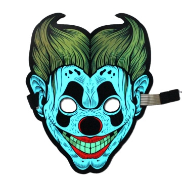 High Brightness Sound Activated LED Halloween EL Panel Mask for Party