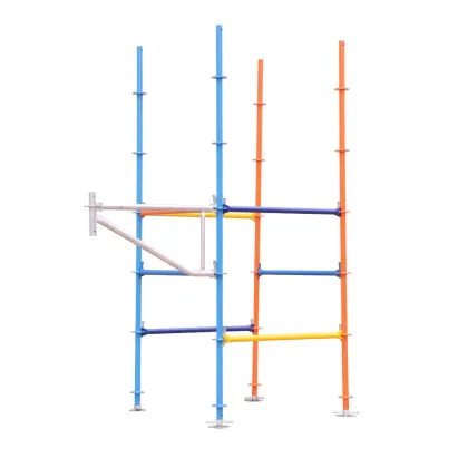 Construction of Heavy Pillar H-Frame Steel Structure Scaffold Foundation