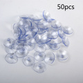 50pcs/set 30mm Head Mushroom Head Sucker Glass Door Window Sucker Upick 3CM White PVC Suction Cups Hooks Home Decor Hanging