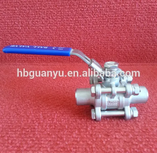 Stainless Steel 3PC Butt Weld Ball Valve Manufacturer 1000PSI