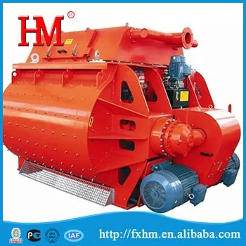 2016 Hot Sell HM Brand Concrete Mixer/Portable Twin Shaft Concrete Mixer