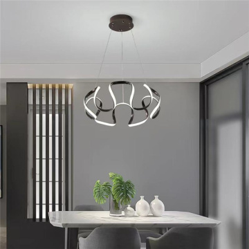 Post-Modern Creative Fashion Crystal Simplicity Light Luxury Bedroom Rectangular Glass Chandelier