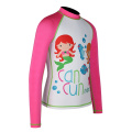 Seaskin Toddlers de manga longa Print Sublimate Rash Guard