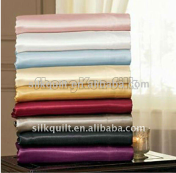 100% charmuse/mulberry 19mm silk flat sheet