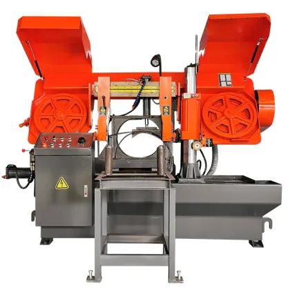 Automatic Horizontal Band Saw with Vertical Saw Bed and Bimetal Blade Joining Machine
