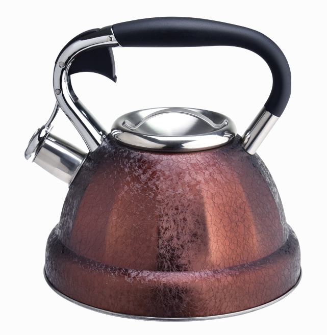 Durable stainless steel stovetop teakettle colorful