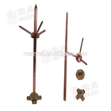 2015 New Trigeminal Pure Copper Lightning Rod 16mm Lightning Arrester