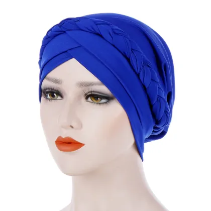Satin Turban Hat for Women - Muslim Islamic Hijab Headwrap