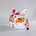 Máscara Red Floral Fox Estilo Japonês