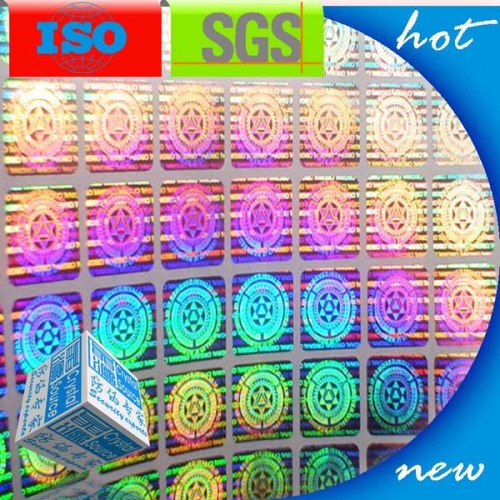 Étiquette de sécurité 3D Rainbow Holographic