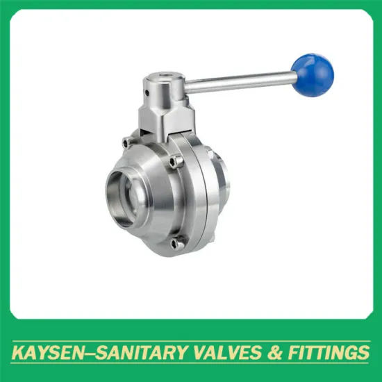 Sanitary Welded Butterfly Type Ball Valve 3A/SMS/ISO/DS