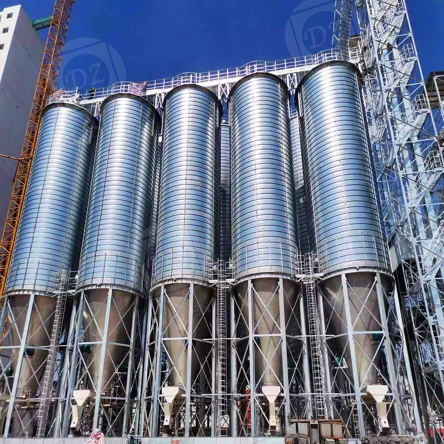 Grain Acquisition Spiral Bite Steel Plate Silo