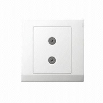 2-gang TV Outlet , Easy to Clean