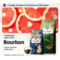 Granos de café tostado medio ligero Bourbon