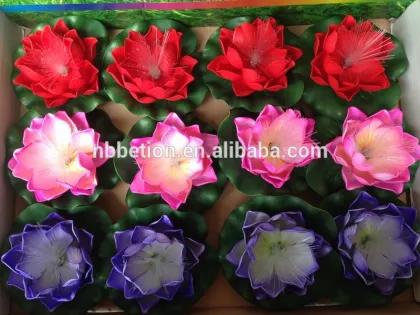 waterproof LED lotus light fiber optic lotus