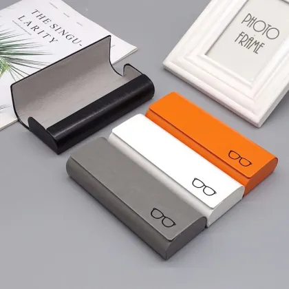 Vintage Fashion Myopia Sun Glasses Box - Portable Anti-Pressure Glasses Case for Men and Women