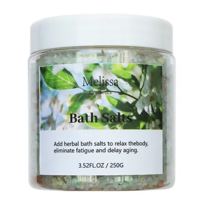 Custom Private Label Vegan Luxury Dead Sea Shimmer Pink Himalayan Bath Salt