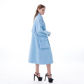 New blue  cashmere overcoat