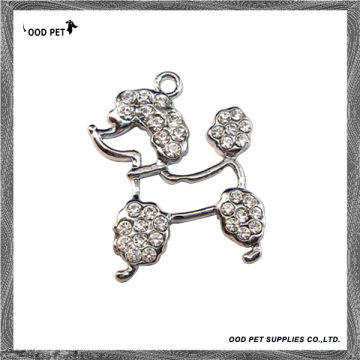 Poodle Rhinestone Dog Charm (SPP8011)