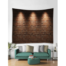 Lichte bakstenen wandtapijt muur opknoping stenen wandtapijt Polyester Print voor woonkamer slaapkamer slaapzaal Home Decor