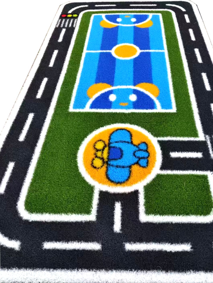 Artificial grass for kindergartens.
