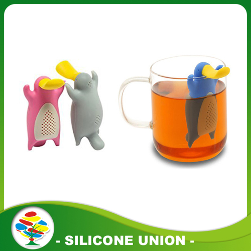 Αστεία Platypus σχήμα σιλικόνης τσάι Infuser