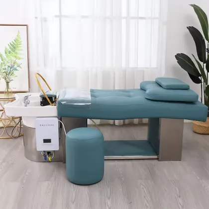 Factory OEM/ODM Professional Salon Washing Hair Massage Chair Lay Down Shampoo Bed Thai Spa Bed