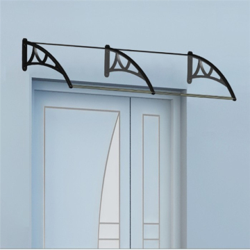 diy aluminum front metal ourdoor shed entry polycarbonate door canopy with solid roof sheet