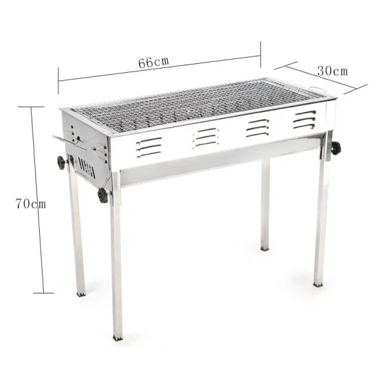 Charcoal bbq-grill  adjustable outdoor camping grill foldable portable barbecue grill