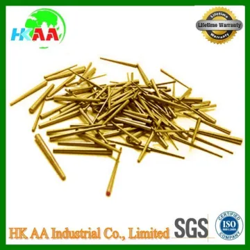 CNC machine made clock tapered pins, wall clock brass tapered pins