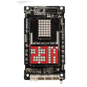 Red dot-matrix display board voor liften