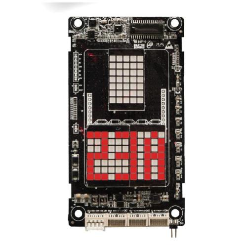 Red dot-matrix display board for elevators