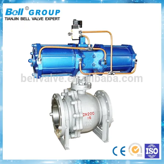 High quality BELL pneumatic actuator ball valve dn20