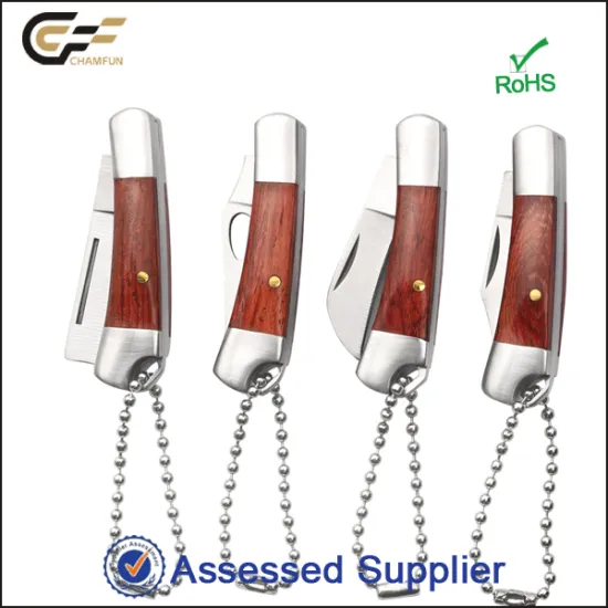 4 Mini Knife Set Souvenir Pocket knife with Rosewood Handle for Collection